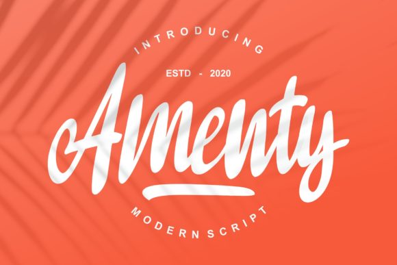 Amenty Script: A Handwritten Font for Editorial Charm