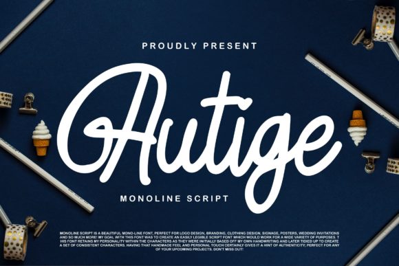 Autige Script: A Graceful Font for Elegant Editorial Design