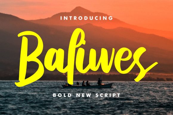 Baliwes Script: A Bold and Trendy Handwritten Font