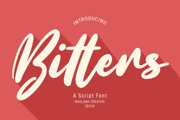 Bitters Script: A Font for Elegant Handmade Creations