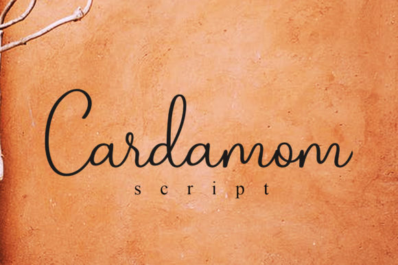 Cardamom Script: A Handwritten Font for Elegant Web Design