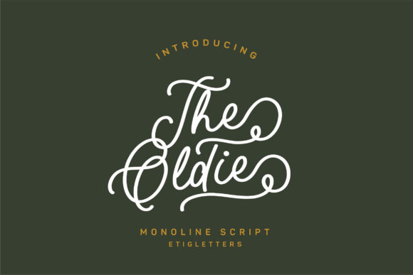 Discover The Oldie Script: A Vintage Font for Modern Brands