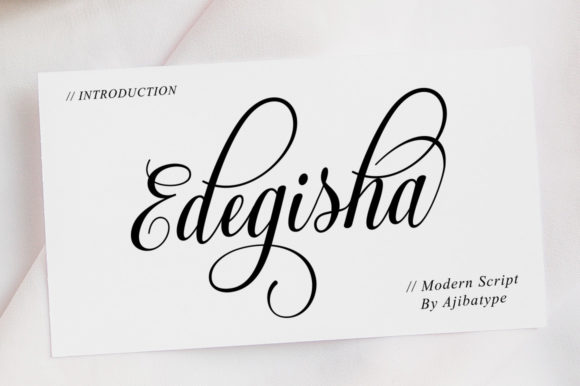 Elegance in Every Stroke: Edegisha Script Font