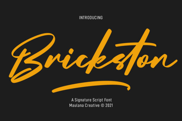 Elevate Your Brand with Brickston Script: A Stylish Typeface