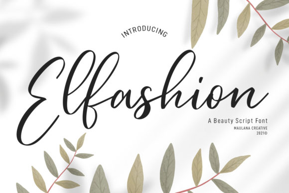 Elevate Your Brand with Elfashion Beauty Script Font