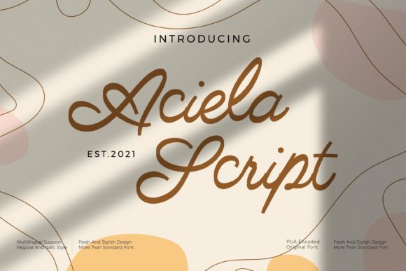 Enhance Your Brand with Aciella Script Font