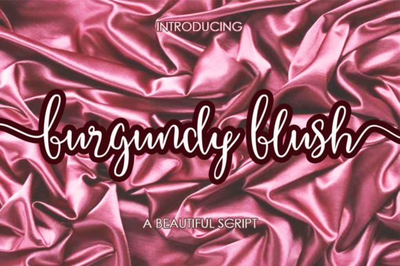 Enhance Your Campaigns with Burgundy Blush Script Font