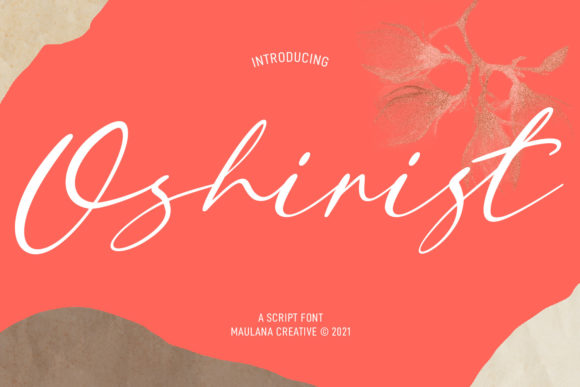 Exploring Oshirist Script: A Stylish Handwritten Typeface