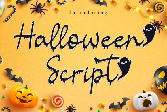 Halloween Script: A Spooky Handwritten Font for Creative Projects
