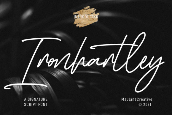 Ironhartley Script: A Font for Crafters and Creators