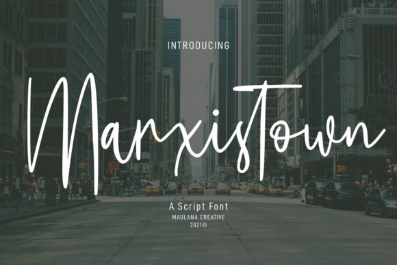 Marxistown Script: A Chic Font for Elegant Branding