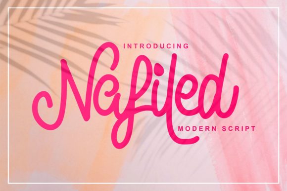 Nafiled Script: A Delicate Typeface for Elegant Web Designs