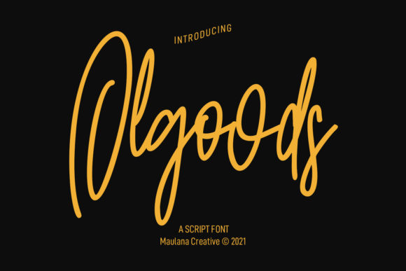 Olgoods Script: A Stylish Font for Creative Web Design