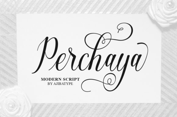 Perchaya Script: A Charming Font for Handmade Creations