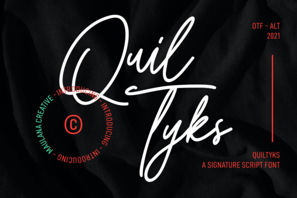 Quiltyks Script: Elevate Your Campaign with Elegant Handwritten Typography