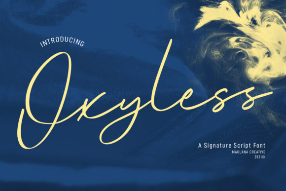 Transform Your Brand with Oxyless Script Font