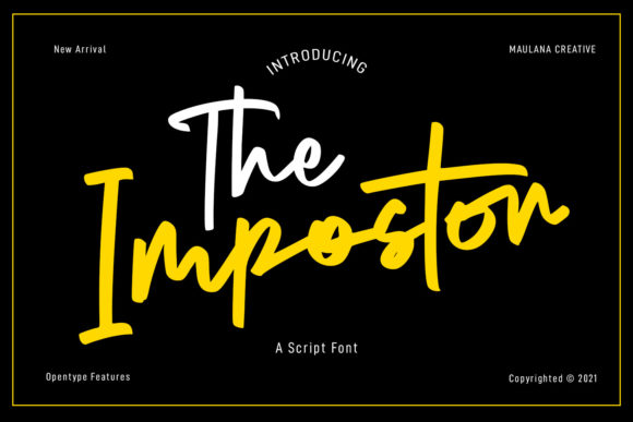 Transform Your Brand with The Impostor Script Font