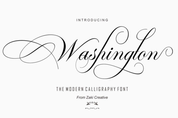 Washington Script: A Refined Font for Elegant Web Design