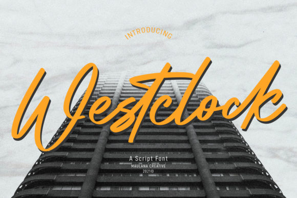 Westclock Script: A Font for Elegant Handmade Creations