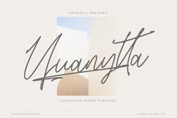 Yuanytta Script: A Delicate Typeface for Elegant Web Designs